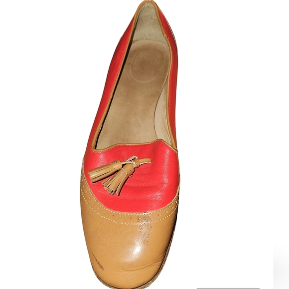 J. Crew Red and Tan Flats with Tassels - Picture 5 of 11